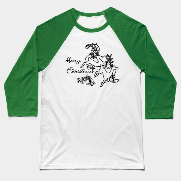 Merry Christmas Baseball T-Shirt by Aymen designer 